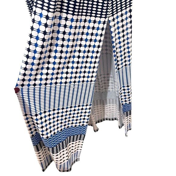 TOMMY BAHAMA Maxi Tank Knit Dress, Blue Multi Dots Size Small - Picture 5 of 7